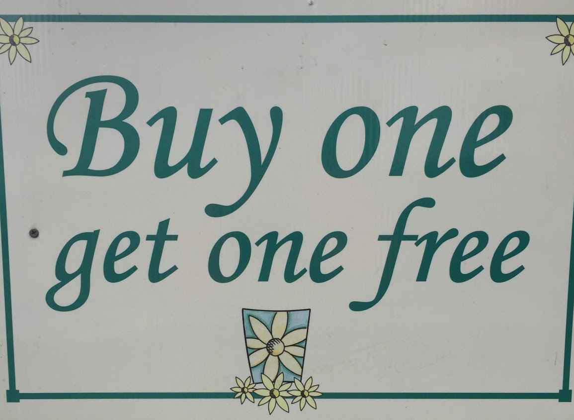 Buy One Get One FREE!